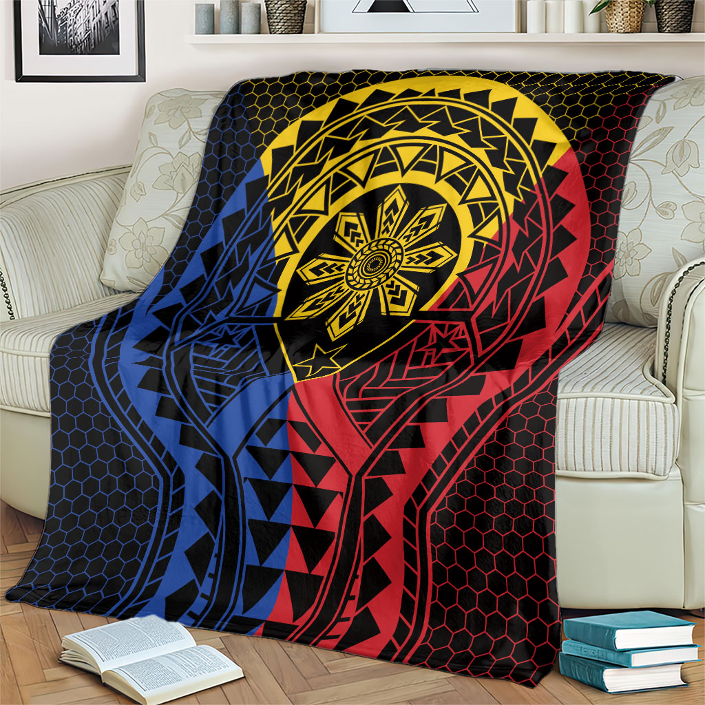 Philippines Batok Tribal Inspired Tattoo Blanket LT05 - Polynesian Pride