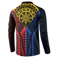 Philippines Batok Tribal Inspired Tattoo Button Sweatshirt LT05 - Polynesian Pride