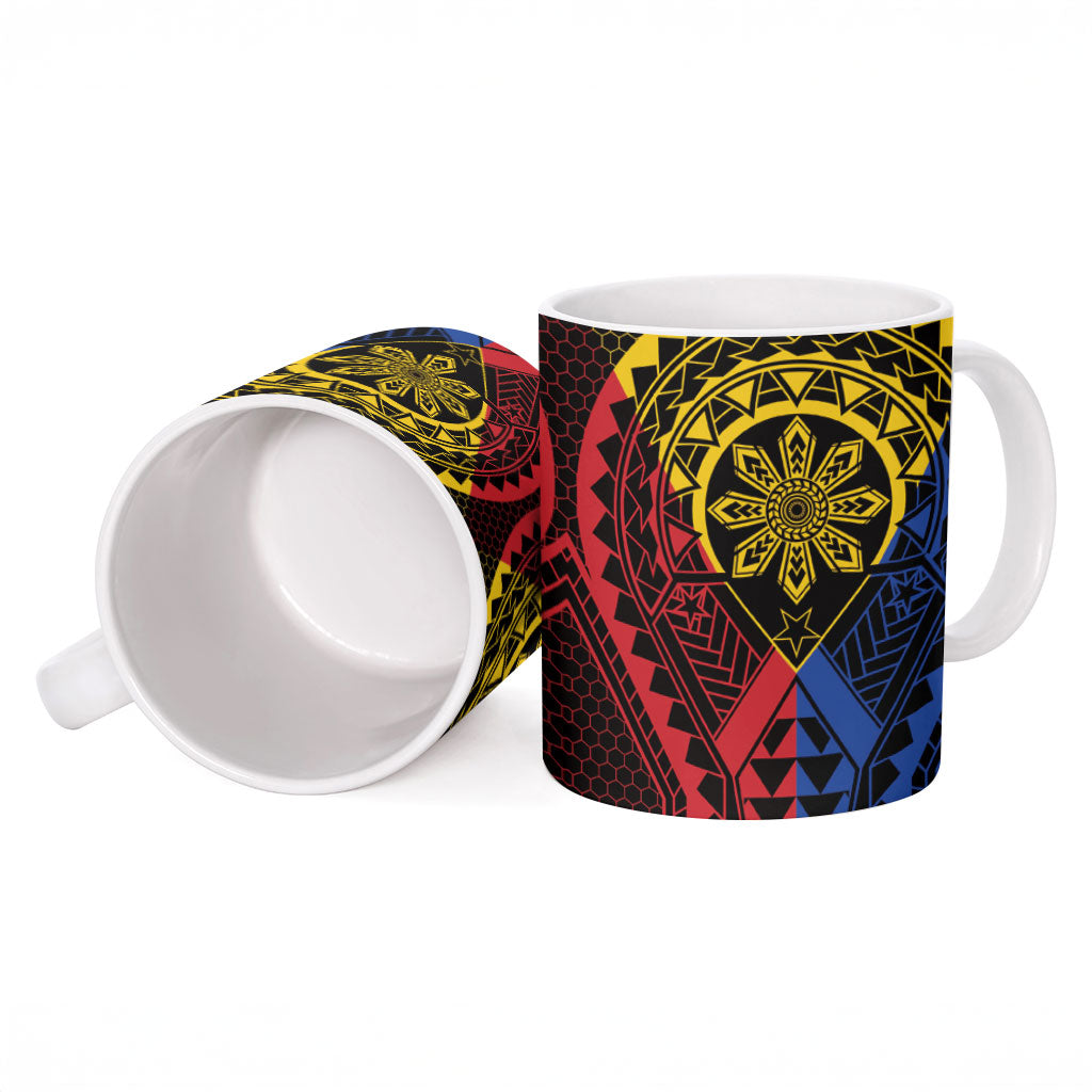 Philippines Batok Tribal Inspired Tattoo Ceramic Mug LT05 - Polynesian Pride