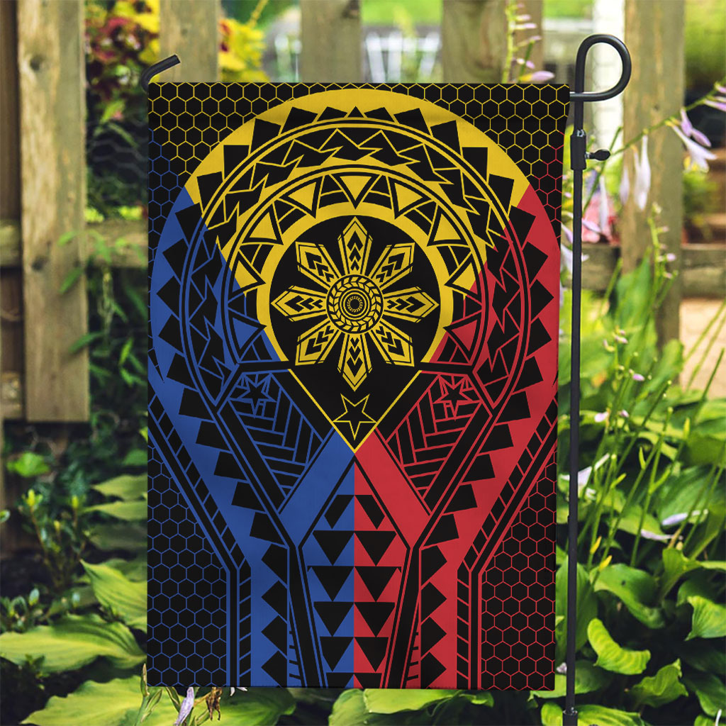 Philippines Batok Tribal Inspired Tattoo Garden Flag LT05 Garden Flag Multicolor - Polynesian Pride