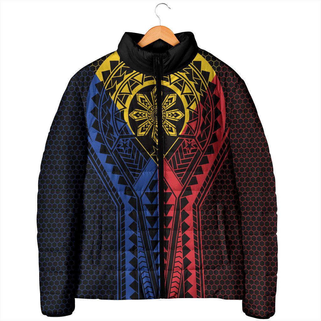 Philippines Batok Tribal Inspired Tattoo Padded Jacket LT05 - Polynesian Pride