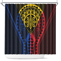 Philippines Batok Tribal Inspired Tattoo Shower Curtain LT05 Multicolor - Polynesian Pride