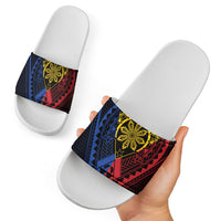 Philippines Batok Tribal Inspired Tattoo Slide Sandals LT05 - Polynesian Pride