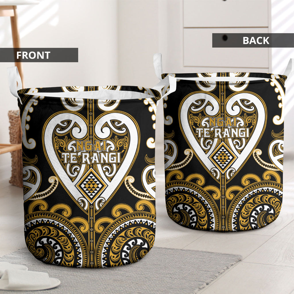 Aotearoa Ngai Te Rangi Laundry Basket Maori Tribal Pattern LT05 - Polynesian Pride