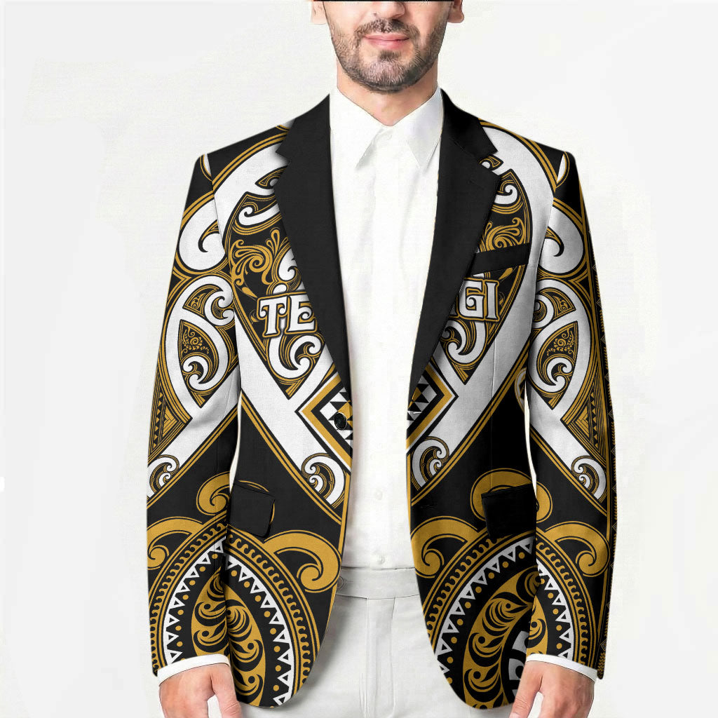 Custom Aotearoa Ngai Te Rangi Blazer Maori Tribal Pattern LT05 - Polynesian Pride