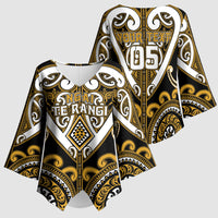 Custom Aotearoa Ngai Te Rangi Kimono Sleeve Blouse Maori Tribal Pattern LT05 - Polynesian Pride