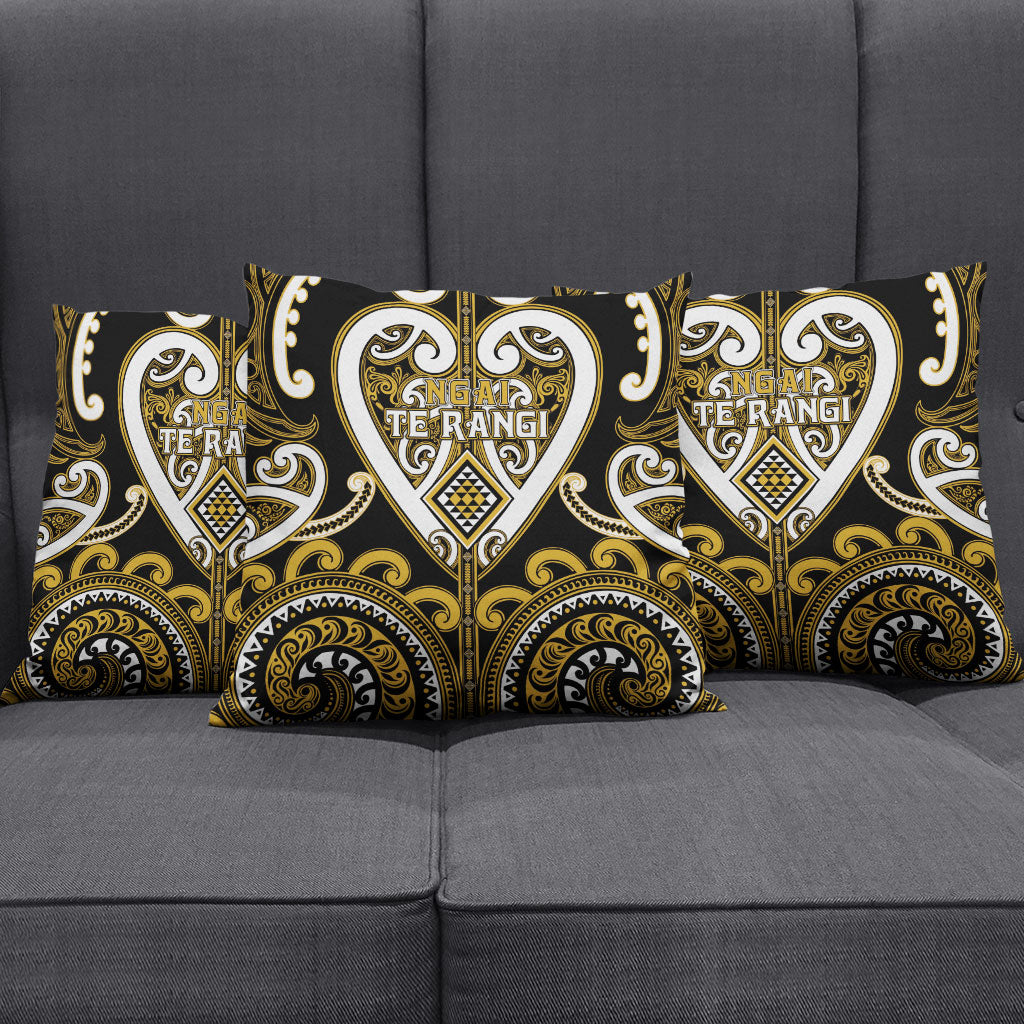 Aotearoa Ngai Te Rangi Pillow Cover Maori Tribal Pattern LT05 - Polynesian Pride