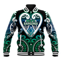 Custom Aotearoa Ngati Ranginui Baseball Jacket Maori Tribal Pattern LT05 Unisex Cyan - Polynesian Pride