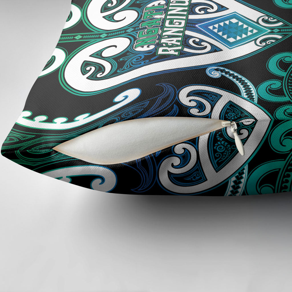 Aotearoa Ngati Ranginui Pillow Cover Maori Tribal Pattern LT05 - Polynesian Pride