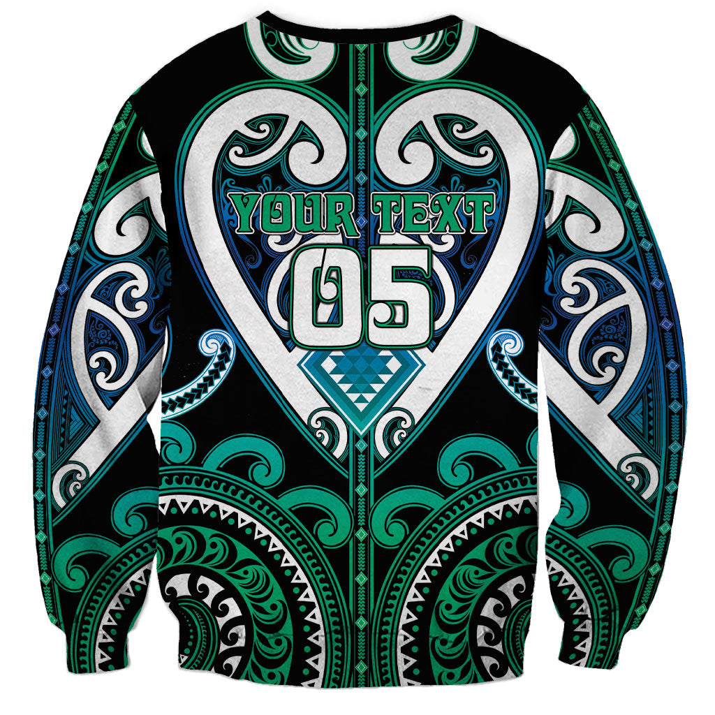 Custom Aotearoa Ngati Ranginui Sweatshirt Maori Tribal Pattern LT05 - Polynesian Pride