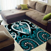Aotearoa Tapuika Area Rug Maori Tribal Pattern LT05 - Polynesian Pride