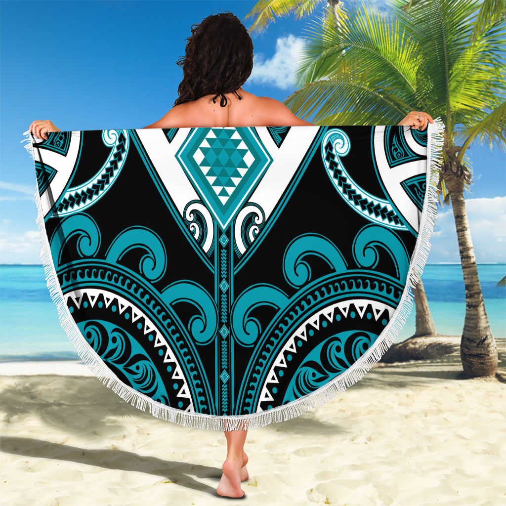 Aotearoa Tapuika Beach Blanket Maori Tribal Pattern LT05 - Polynesian Pride