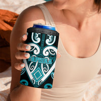 Custom Aotearoa Tapuika 4 in 1 Can Cooler Tumbler Maori Tribal Pattern LT05 - Polynesian Pride