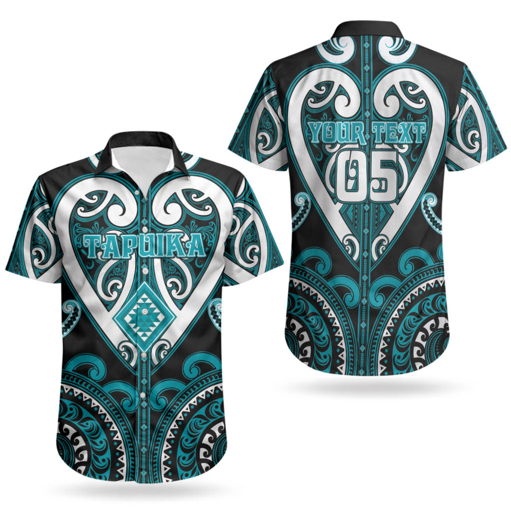 Custom Aotearoa Tapuika Couples Matching Off Shoulder Maxi Dress and Hawaiian Shirt Maori Tribal Pattern LT05 - Polynesian Pride