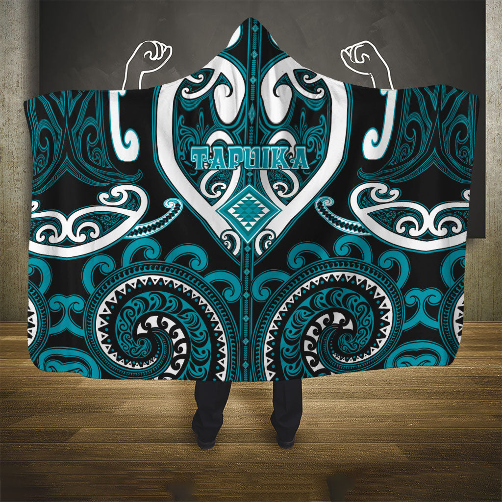 Aotearoa Tapuika Hooded Blanket Maori Tribal Pattern LT05 - Polynesian Pride