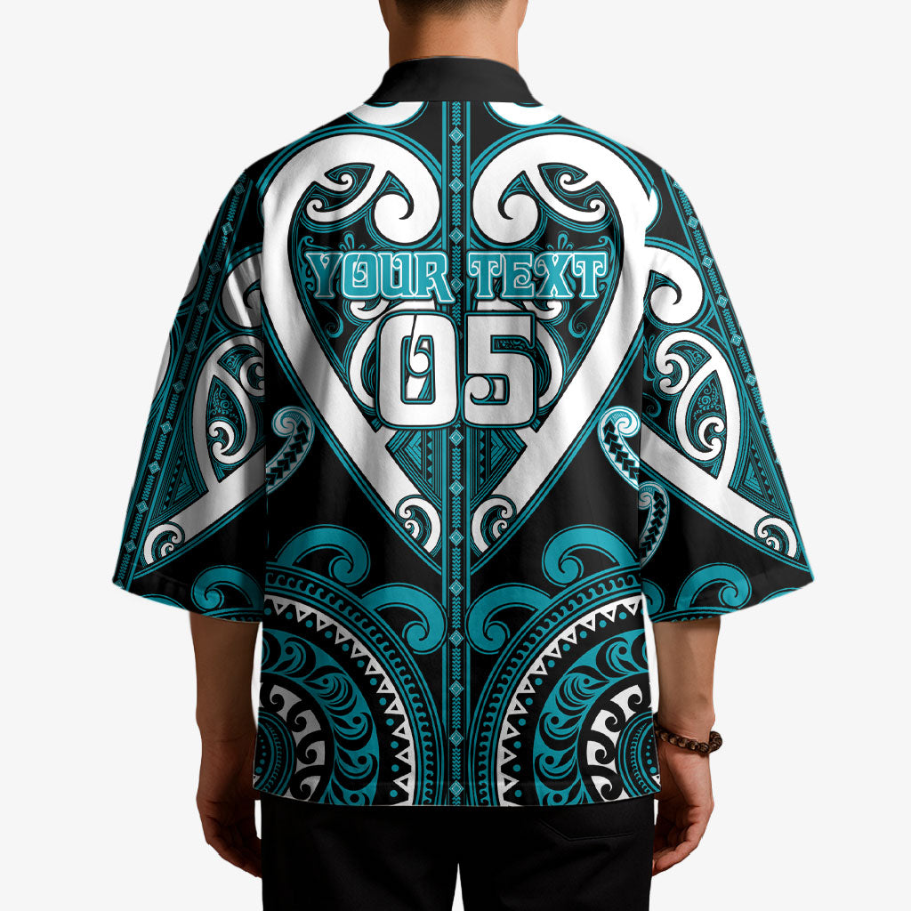Custom Aotearoa Tapuika Kimono Maori Tribal Pattern LT05 - Polynesian Pride