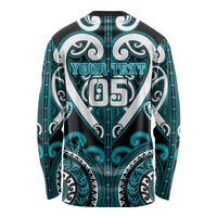 Custom Aotearoa Tapuika Long Sleeve Shirt Maori Tribal Pattern LT05 - Polynesian Pride