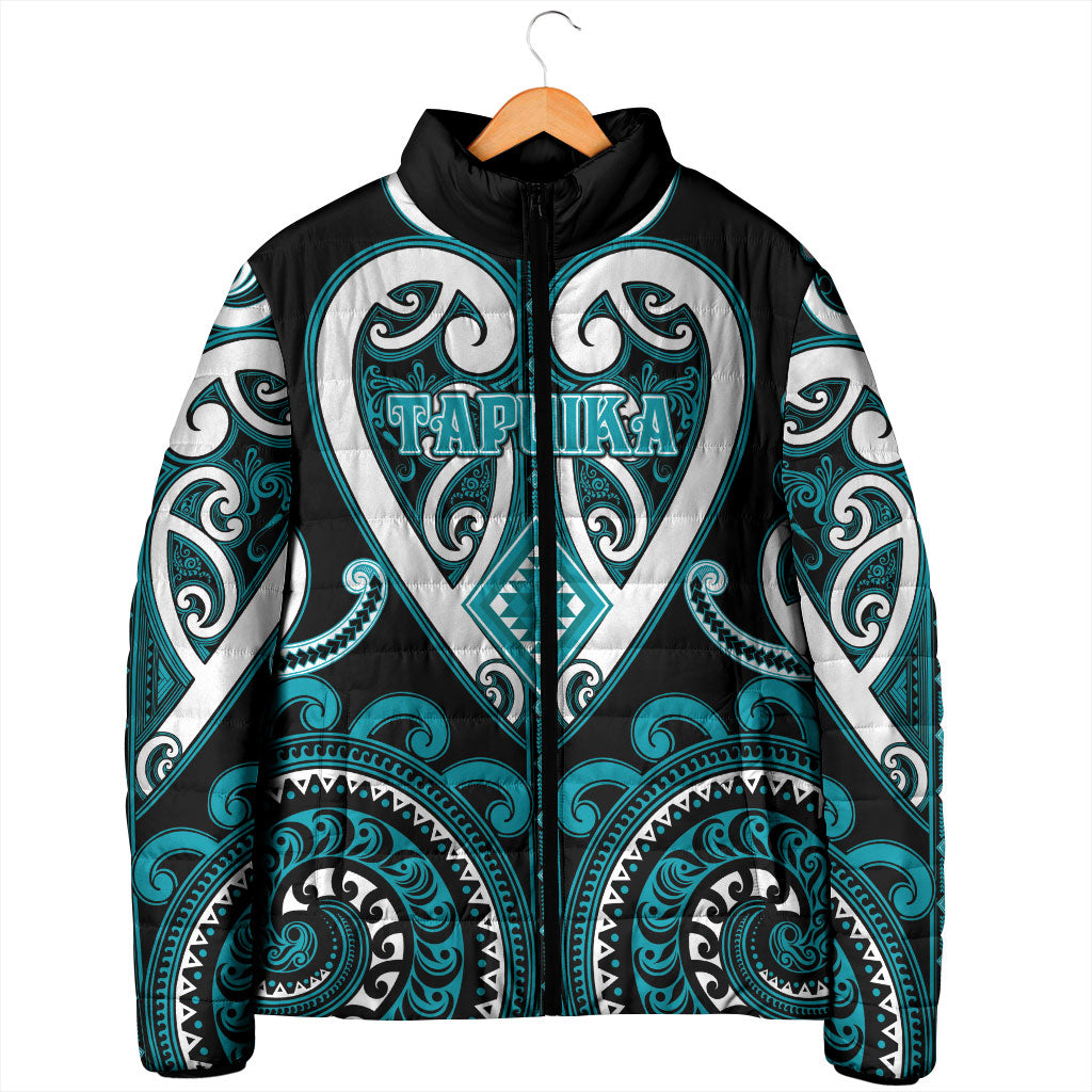 Custom Aotearoa Tapuika Padded Jacket Maori Tribal Pattern LT05 - Polynesian Pride