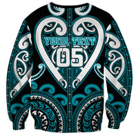 Custom Aotearoa Tapuika Sweatshirt Maori Tribal Pattern LT05 - Polynesian Pride