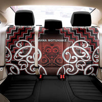 Aotearoa Mana Motuhake Back Car Seat Cover Poutama With Maori Pattern - Polynesian Pride