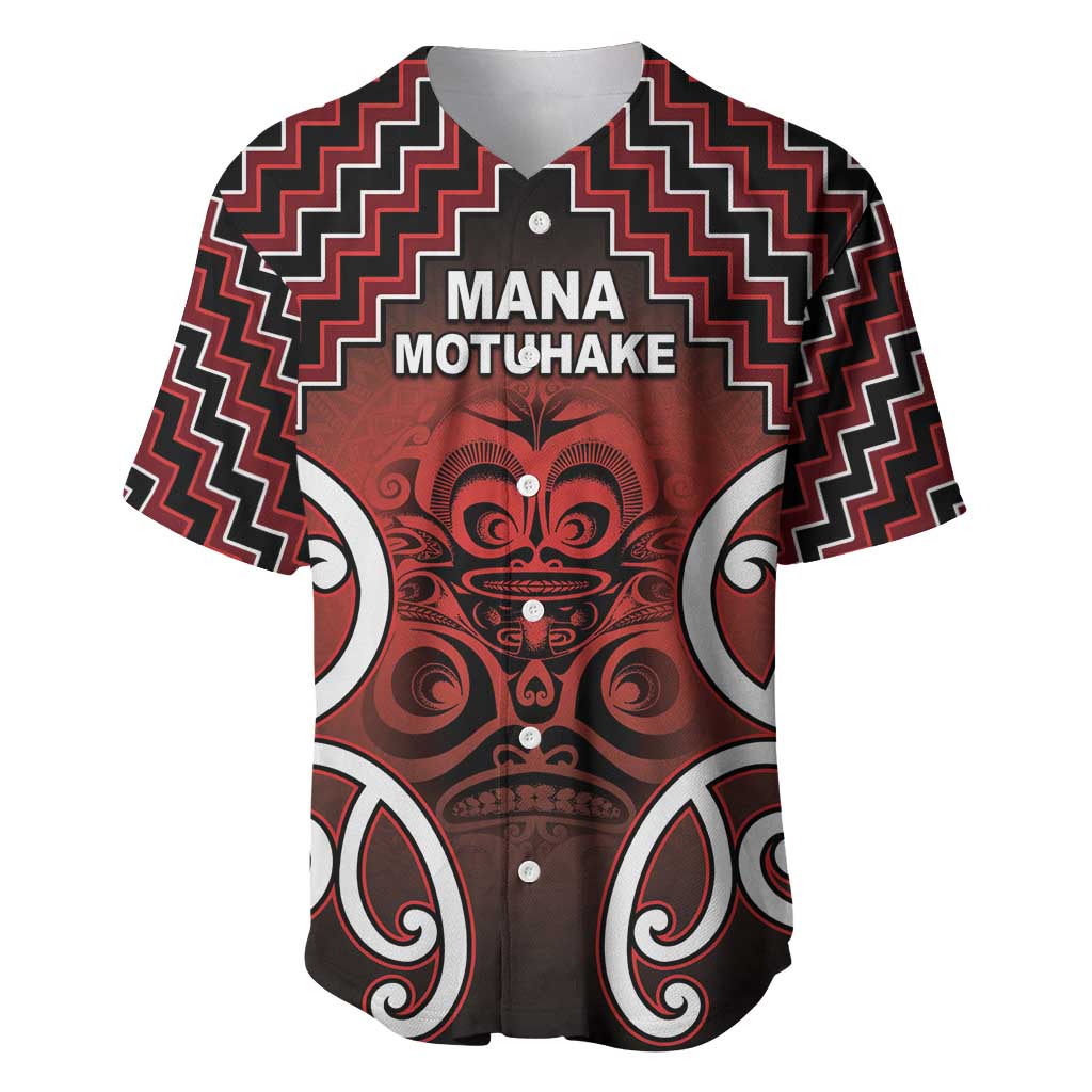Personalised Aotearoa Mana Motuhake Baseball Jersey Poutama With Maori Pattern - Polynesian Pride