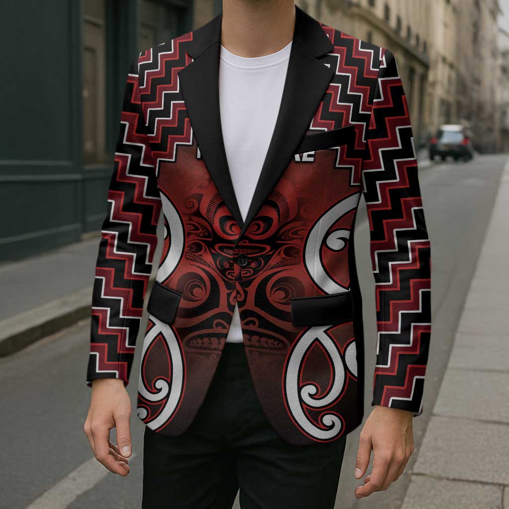 Personalised Aotearoa Mana Motuhake Blazer Poutama With Maori Pattern LT05 - Polynesian Pride
