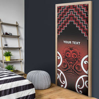 Aotearoa Mana Motuhake Door Cover Poutama With Maori Pattern - Polynesian Pride