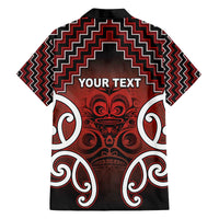 Personalised Aotearoa Mana Motuhake Family Matching Off The Shoulder Long Sleeve Dress and Hawaiian Shirt Poutama With Maori Pattern - Polynesian Pride