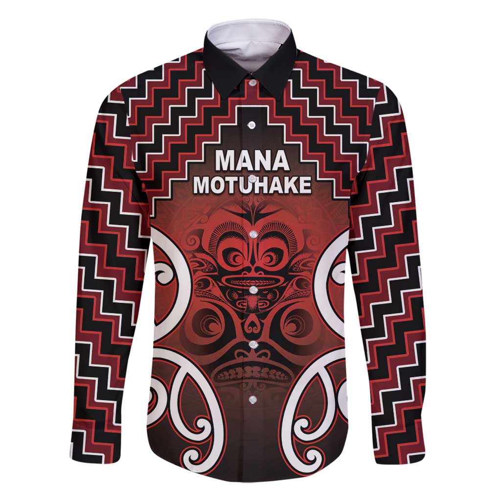 Personalised Aotearoa Mana Motuhake Family Matching Off Shoulder Maxi Dress and Hawaiian Shirt Poutama With Maori Pattern - Polynesian Pride