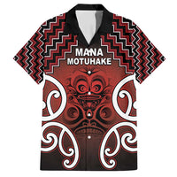 Personalised Aotearoa Mana Motuhake Family Matching Puletasi and Hawaiian Shirt Poutama With Maori Pattern - Polynesian Pride