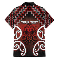 Personalised Aotearoa Mana Motuhake Family Matching Short Sleeve Bodycon Dress and Hawaiian Shirt Poutama With Maori Pattern - Polynesian Pride