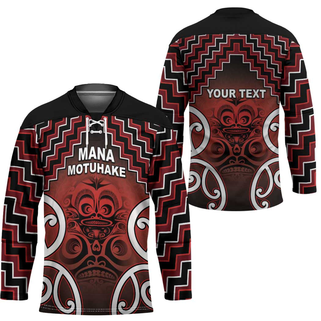 Personalised Aotearoa Mana Motuhake Hockey Jersey Poutama With Maori Pattern - Polynesian Pride