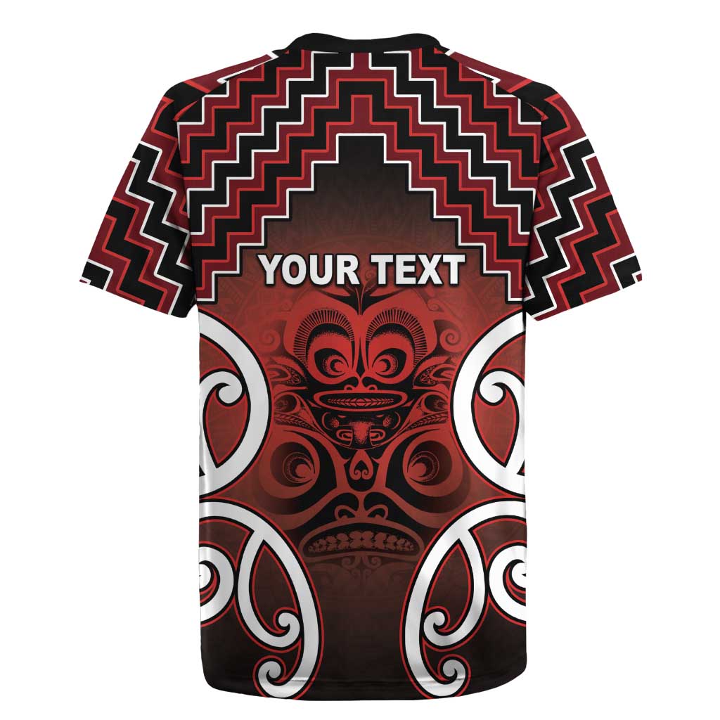 Personalised Aotearoa Mana Motuhake Rugby Jersey Poutama With Maori Pattern - Polynesian Pride
