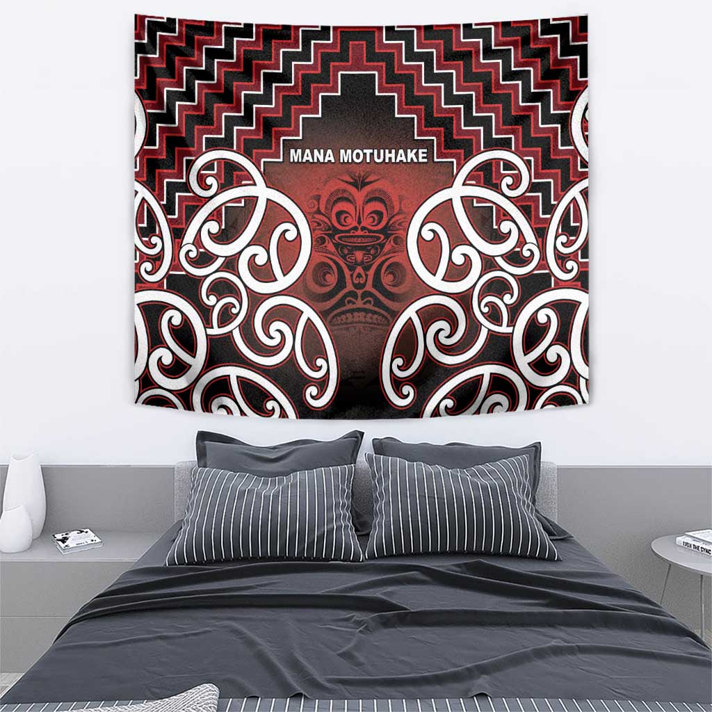 Aotearoa Mana Motuhake Tapestry Poutama With Maori Pattern LT05 - Polynesian Pride