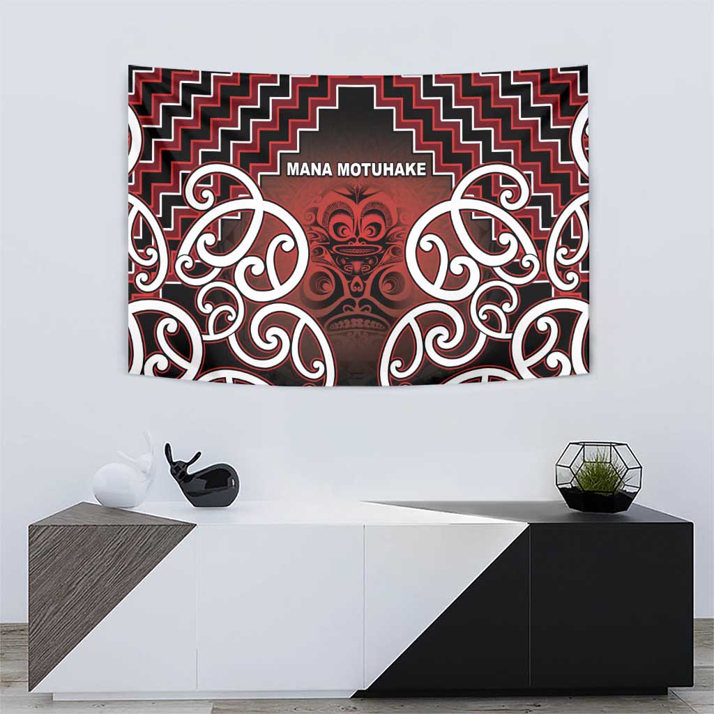 Aotearoa Mana Motuhake Tapestry Poutama With Maori Pattern LT05 - Polynesian Pride