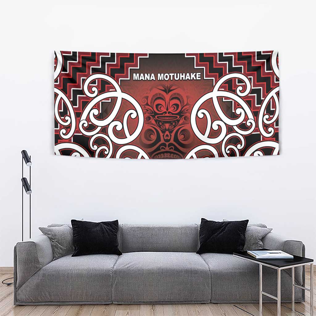 Aotearoa Mana Motuhake Tapestry Poutama With Maori Pattern LT05 - Polynesian Pride