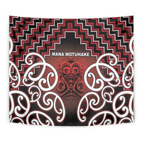 Aotearoa Mana Motuhake Tapestry Poutama With Maori Pattern LT05 - Polynesian Pride