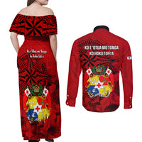 tonga-king-tupou-i-day-couples-matching-off-shoulder-maxi-dress-and-long-sleeve-button-shirts-tropical-flowers-with-ngatu-pattern