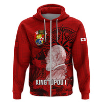 Personalized Tonga King Tupou I Day Hoodie Tropical Flowers With Ngatu Pattern LT05 - Polynesian Pride