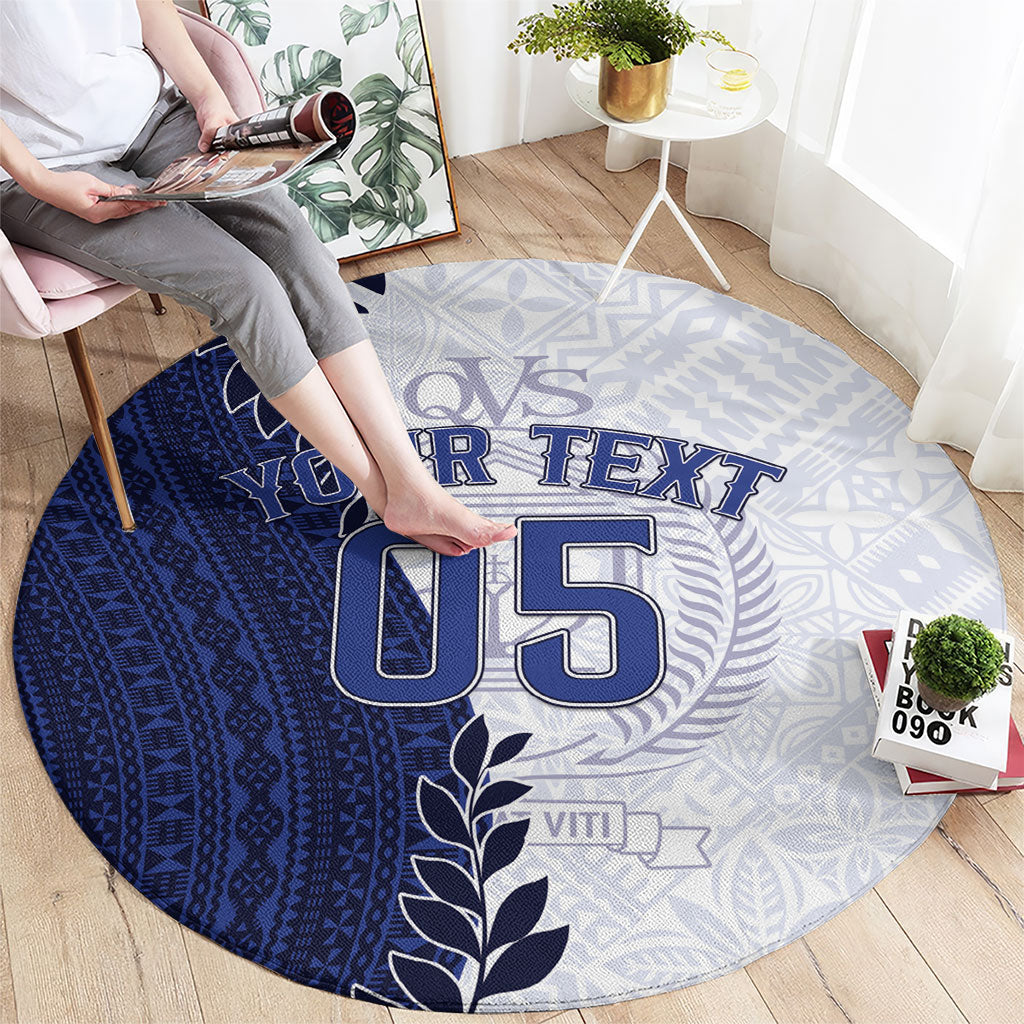Custom Fiji Queen Victoria School Round Carpet 120 Years Anniversary LT05 - Polynesian Pride
