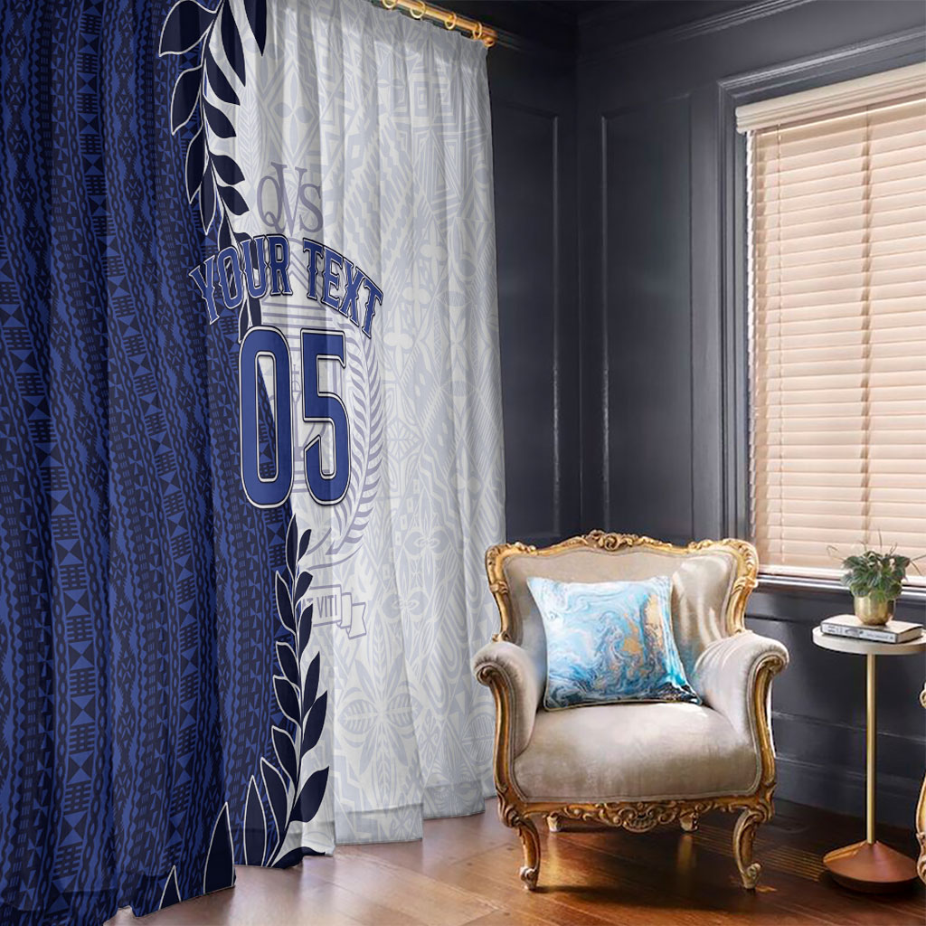 Custom Fiji Queen Victoria School Window Curtain 120 Years Anniversary LT05 - Polynesian Pride
