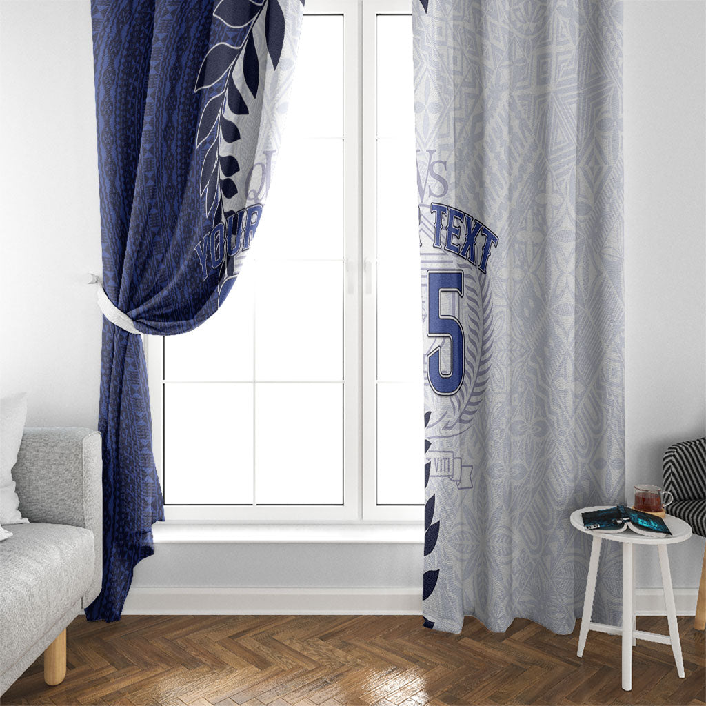 Custom Fiji Queen Victoria School Window Curtain 120 Years Anniversary LT05 - Polynesian Pride