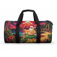 Hawaii Volcano Christmas Duffle Bag Hula Santa And Monk Seal LT05 One size Multicolor - Polynesian Pride