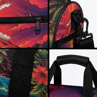 Hawaii Volcano Christmas Duffle Bag Hula Santa And Monk Seal LT05 - Polynesian Pride