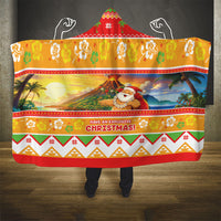 Hawaii Volcano Christmas Hooded Blanket Have An Explosive Christmas LT05 - Polynesian Pride