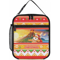 Hawaii Volcano Christmas Lunch Bag Have An Explosive Christmas LT05 10.2 × 8.3 × 4.3 inch Red - Polynesian Pride