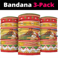 Hawaii Volcano Christmas Neck Gaiter Have An Explosive Christmas LT05 package One Size: 25*50cm Red - Polynesian Pride