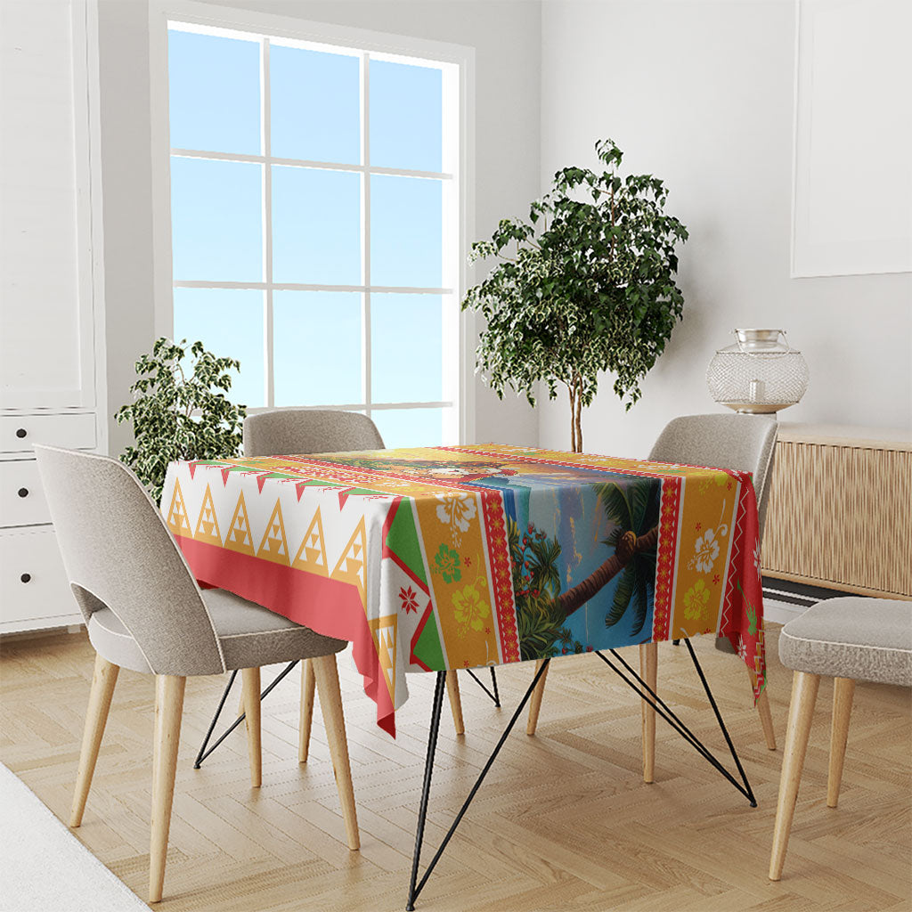 Hawaii Volcano Christmas Tablecloth Have An Explosive Christmas LT05 - Polynesian Pride