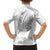 Lung Cancer Awareness Kid Hawaiian Shirt Never Give Up Polynesian Style LT05 - Polynesian Pride