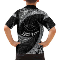 Personalised New Zealand Bungy Jumping Family Matching Long Sleeve Bodycon Dress and Hawaiian Shirt Maori Pattern LT05 - Polynesian Pride